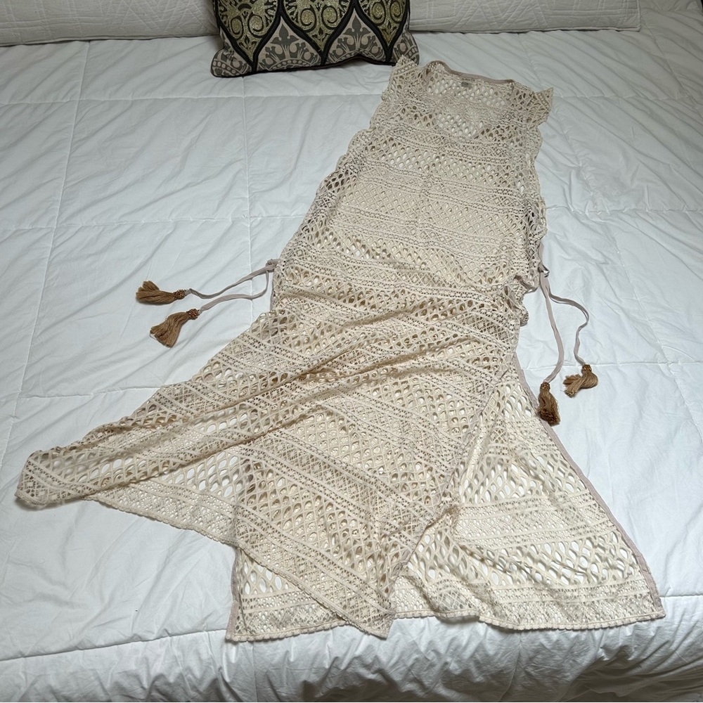 PILYQ Crochet Cover-up Dress size M/L - Picture 3 of 9